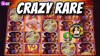 CRAZY RARE JACKPOT Hand Pay on Buffalo Gold