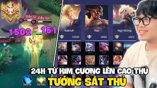 VUX THỬ THÁCH 24H TỪ KIM CƯƠNG LÊN CAO THỦ CHỈ CHƠI TƯỚNG SÁT THỦ GÁNH CẢ ĐỒNG ĐỘI