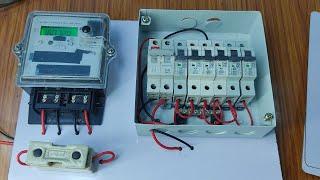 6 Room का distribution box wiring connection || Sinha Electricals