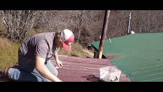 completed the wood shed for Charles and battery died before the door got done