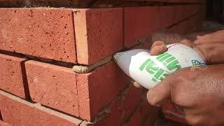 clay cladding brick building construction wall making desing ideas Worker Unique Brick Wall  Project