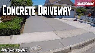 How to Pour a Concrete Driveway Addition  Perfect Driveway Pour