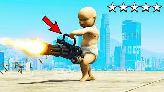 GTA 5 : Playing GTA 5 As A BABY (Rampage Mod)