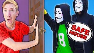 PZ SQUIRE REVEALS SAFE HOUSE SECRET! Spending 24 Hours Playing Hide and Seek from Hackers Challenge