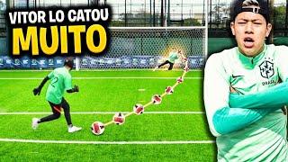 FEZ O GOL? VAI NO GOL! *O VÍTOR MITOU DE GOLEIRO!