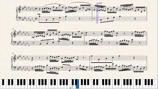 Invention No. 14 by J.S. Bach, but in a microtonal key (B three-quarter flat major)