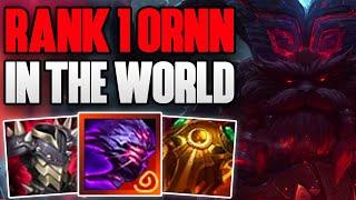 RANK 1 ORNN IN THE WORLD CHALLENGER GAMEPLAY! | CHALLENGER ORNN TOP | Patch 13.8 S13