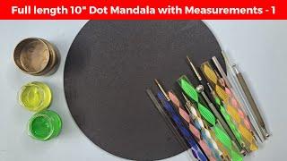 Dot Mandala for MDF | (Dot mandala for beginners) | Step by step | 268 | 2024 | ATM Creations