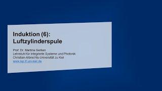 Induktion (6): Luftzylinderspule