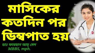 মাসিকের কতদিন পর ডিম্বপাত হয়?ডিম্বাণু কখন বের হয়?How many days after menstruation is ovulation?