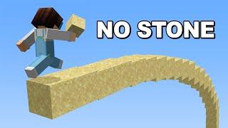 Can You Beat Minecraft With NO STONE?