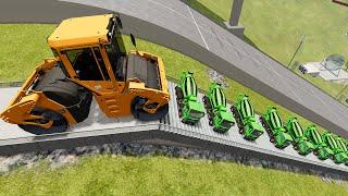 Giant Road Roller vs Everything - BeamNG.Drive #37