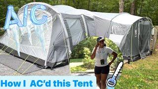 Huge 3 Zone Air Tent + Bonus Extension w/AC,  Camp Star 600. Greenbrier State Park Site #99