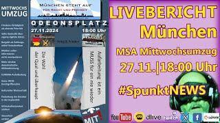 LIVE | #München | #MUC2711 | #MSA #Mittwochsumzug | Thema: Krieg und Wirtschaftskampf