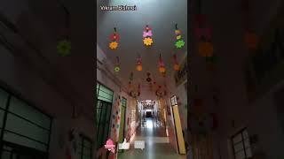 school corridor decoration idea #shorts #youtube #youtubeshorts #decorationshorts