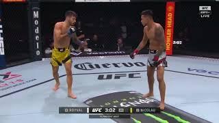 Brandon Royval Knees Matheus Nicolau's Face OFF