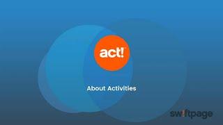 Act! Training Video - About Activities