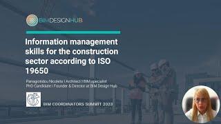 Information management skills according to ISO 19650 (BIM Coordinators Summit 2023)