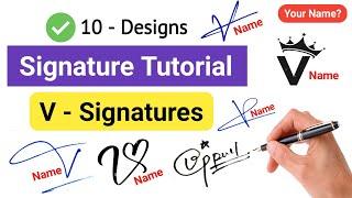  A To Z Signature | V Signature Style | Signature Style Of My Name | V Signature Ideas