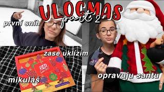 2. VLOGMAS 2020 - uklízení, výzdoba, sníh, mikuláš // juliet deer