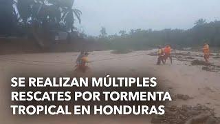 Se realizan múltiples rescates por tormenta tropical en Honduras