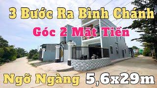 Tâm Tư Bán Nhà Đẹp Ngất Ngây Sổ Hồng Riêng góc 2 mặt tiền đường xe hơi 3 bước ra chợ bình chánh