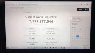 WORLD POPULATION HITS ALL 7s! ( 7,777,777,777)