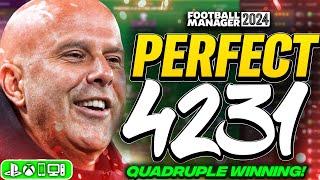 Arne Slot's PERFECT FM24 Tactics! (Quadruple Won)| Best FM24 Tactics!