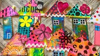 CREATE Whimsical Collage Fodder | WHIMSICAL Houses for Junk Journals |