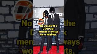 No wonder the Daft Punk members always wore helmets.   #celebrity #DaftPunk