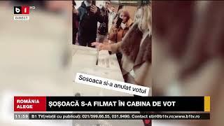 Diana Șoșoacă s-a filmat în cabina de vot, apoi când a introdus buletinul de vot în urne a blestemat