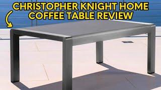 Review: Christopher Knight Home Cape Coral Outdoor Aluminum Coffee Table with Glass Table Top