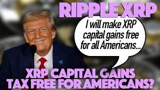 Ripple XRP: US Cryptos Like XRP Capital Gains Tax Free? Will More Money Flow Into XRP & Others?