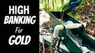 High Banking for Gold! Gold Prospecting With @X4PROSPECTING