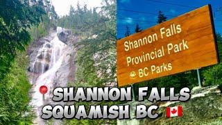 Shannon Falls in SQUAMISH BC , Third Highest Waterfall in British Columbia