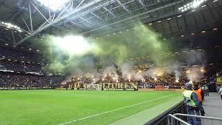 Klipp: Andra halvlekens tifo (AIK - Djurgården 2-0)