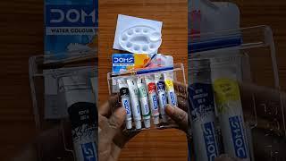 Watercolor tubes unboxing | only 50 rupees | Doms tube color 6 shade #shorts #youtubeshorts