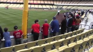 Dodger Stadium Renovations to the Bullpen, Field Level Concourse and 3rd Baseline Seating 3-29-13