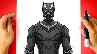 How to DRAW BLACK PANTHER