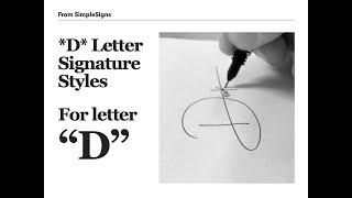 Signatures from D Alphabet | 6 Stylish Signature for name Dikshant ! | Draw D Letter Signs