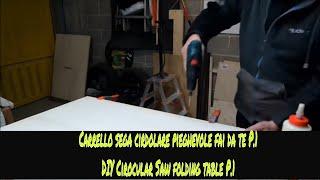 Tutorial Carrello sega circolare ripiegabile fai da te(how to DIY Scissor lift table part 1)