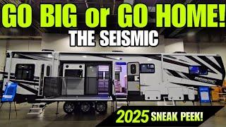 GOING HUGE! 2025 SEISMIC 4113 Toy Hauler RV!