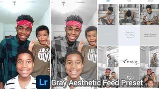 GRAY AESTHETIC PRESET | GREY AESTHETIC FEED | DARK SKIN PRESET | LIGHT SKIN | LIGHTROOM FREE DNG