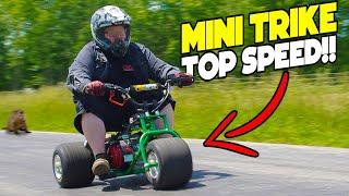 Predator Ghost 212cc Mini Trike Top Speed Test!!