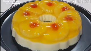 POSTRE DE PIÑA - VOLCADO DE PIÑA DE GELATINA /Cocina con Jenny