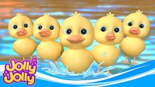 Five Little Ducks | Jolly Jolly Nursery Rhymes & Kids Songs