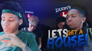 ASKING THE GANG IF THEY WANT A YOUTUBE HOUSE  | ZAXBYS MUKBANG