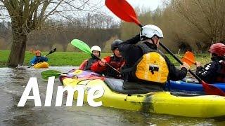 Frühlingsfahrt Alme, Büren bis Wewelsburg, sportlicher Kleinfluß mit vielen Hindernissen.