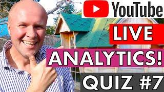 YouTube Analytics QUIZ LIVE! Creator Academy Course #7 with Neil Mossey REPLAY!