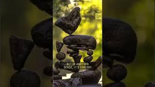 #Artist Michael Grab makes #sculptures by balancing rocks. #art #shorts